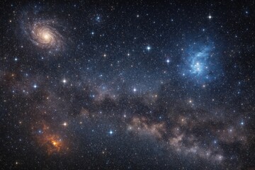 Vast cosmic starry night sky