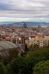 Naklejka premium panoramic view of the city of granada spain