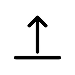 Black Icon of Floor Level Marker in Single Line Design