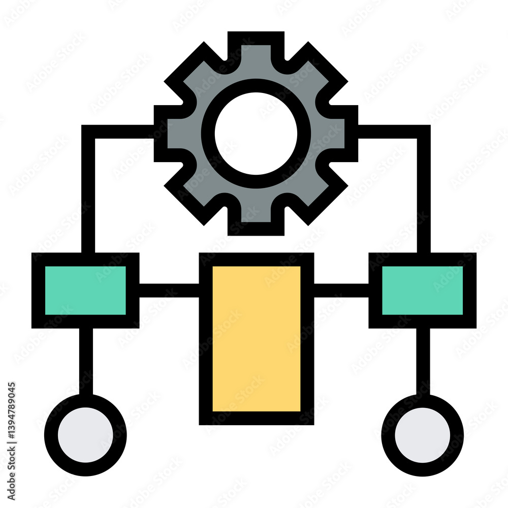 Poster database algorithm icon