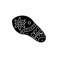 creative details Boishakhi Alpona Icon vector illustration