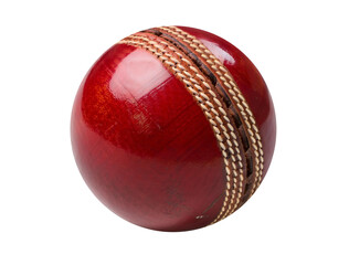 Cricket Ball Isolated on White Background