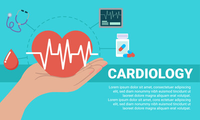 Cardiology, healthcare and medical research supporting heart health
