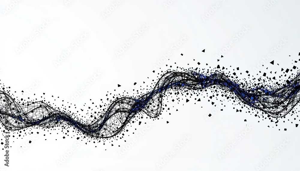 Aufkleber dynamic data visualization abstract art digital graphics modern design computer-generated imagery co