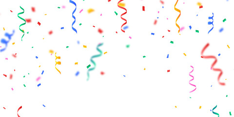 confetti flying in air isolated vector