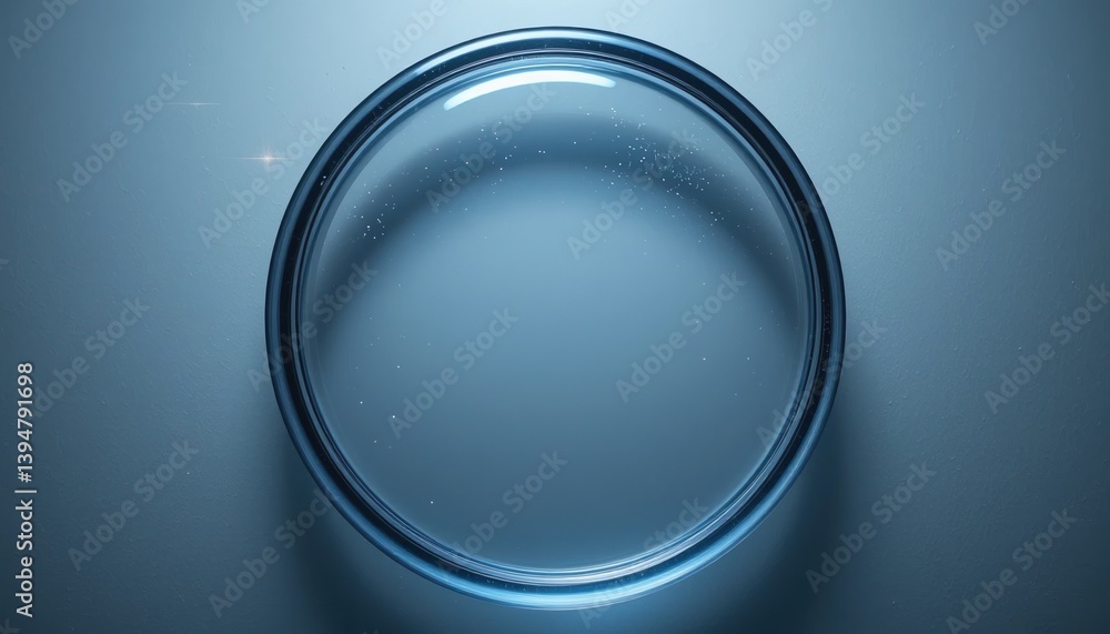 Poster captivating circular glass object studio setting high-quality image modern aesthetics dramatic light