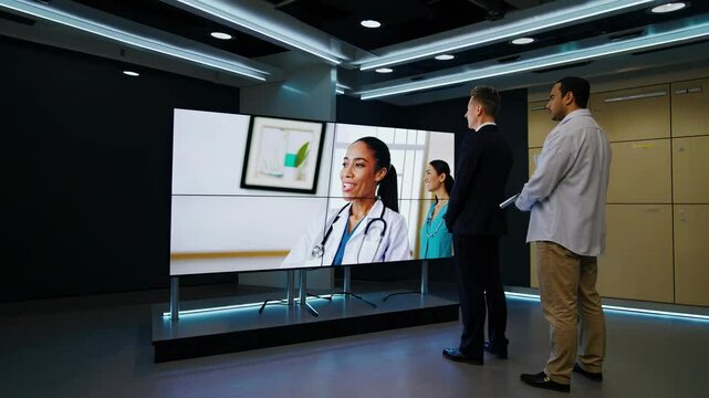 Innovative data center tour showcasing advanced technology and healthcare applications in a modern facility