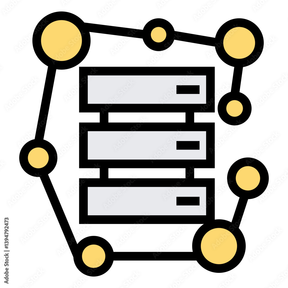 Poster data complexity vector icon