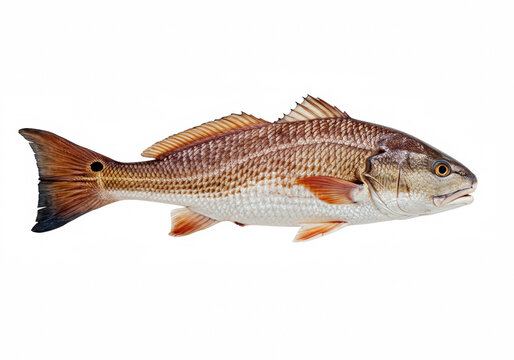 Redfish on a white background