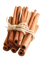 Cinnamon sticks tied together