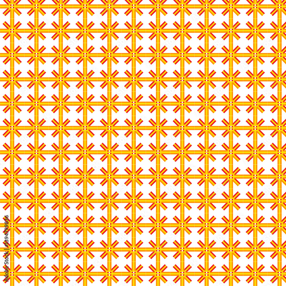 Poster bright intersections patterns design