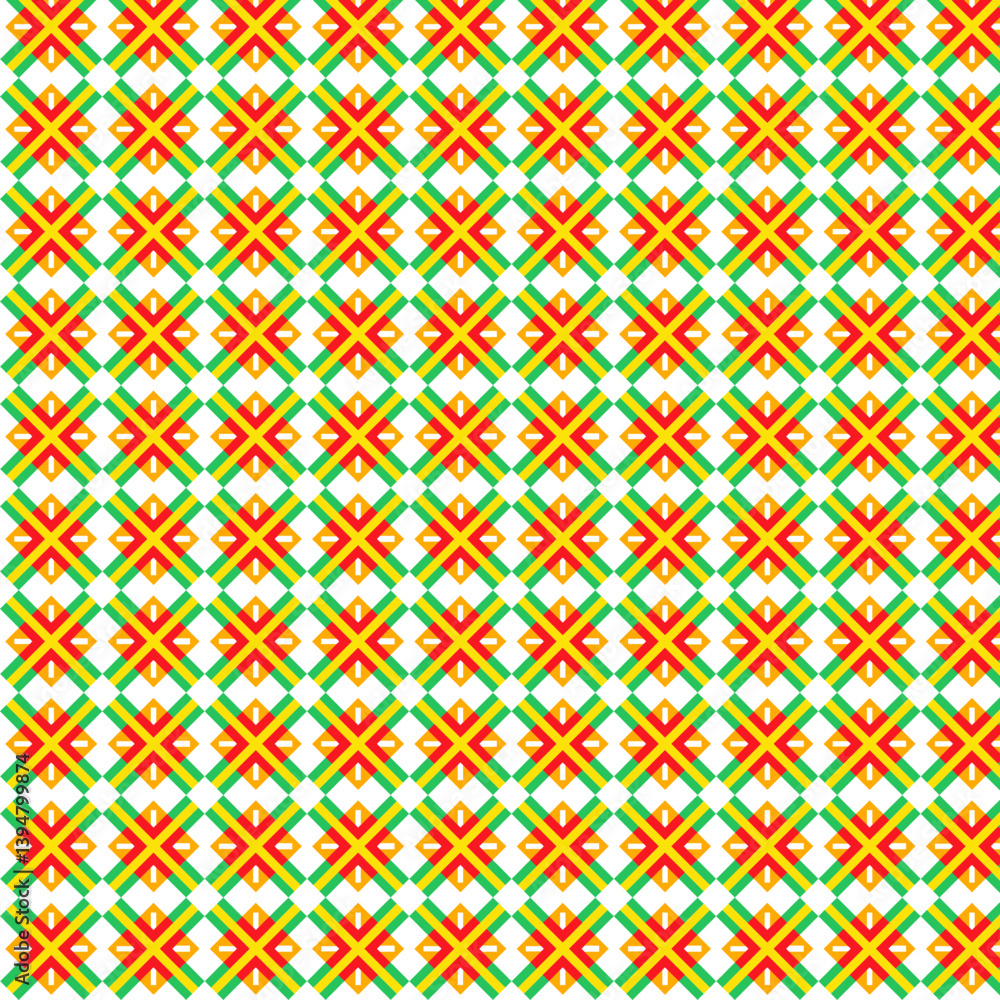 Poster bright intersections patterns design