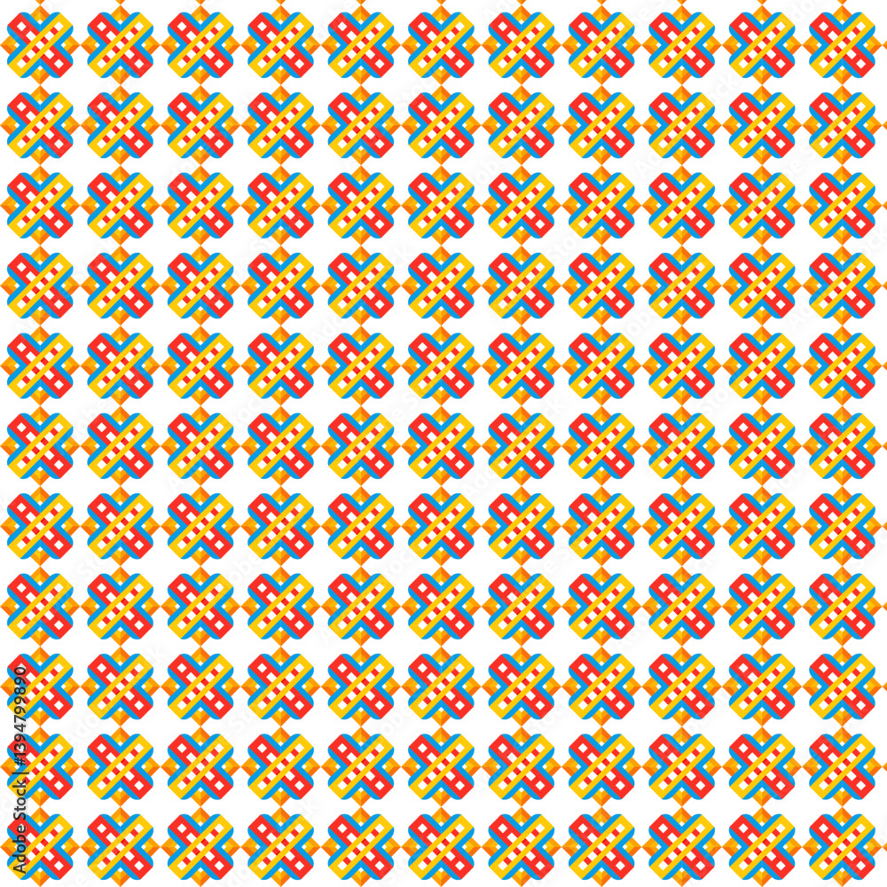 Poster bright intersections patterns design