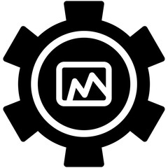 Content Optimization Glyph Icon