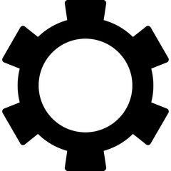 Mechanical Cogs Glyph Icon