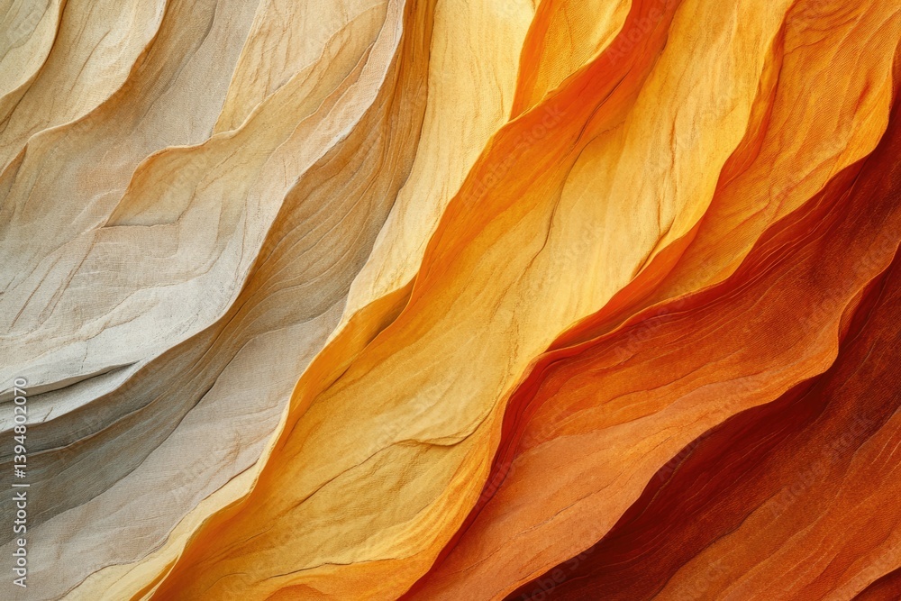 Poster swirling sandstone formations in warm, earthy tones create a captivating abstract texture.