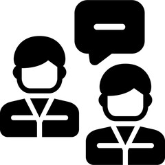 Opinion Column Glyph Icon