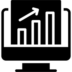 Marketing Dashboard Glyph Icon