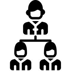 Leadership Training Glyph Icon