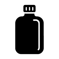 Clean And Simple Water Bottle Icon In Pictogram Vector Format Highlighting A Modern Flask Container Used In Daily Hydration And Outdoor Drinkware Themes