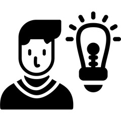 Customer Idea Glyph Icon