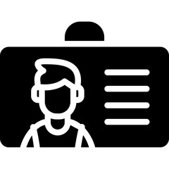 Info Card Glyph Icon