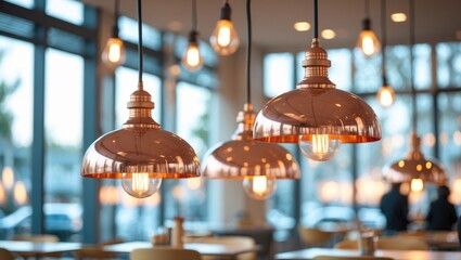 Retro and modern pendant lighting with an antique light bulb