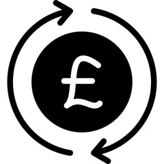 Cash Flow Glyph Icon