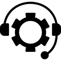 IT Support Glyph Icon