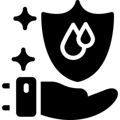 Clean Water Project Glyph Icon