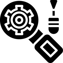 Analytics Tools Glyph Icon