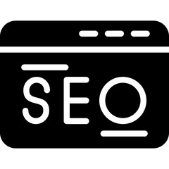 SEO Campaign Glyph Icon