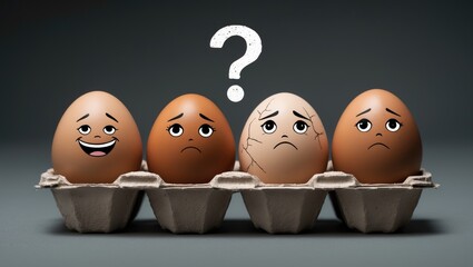 Characters illustrating the concept of mental health in a fun way