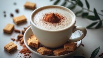 Obraz premium Masala chai latte made with almond milk