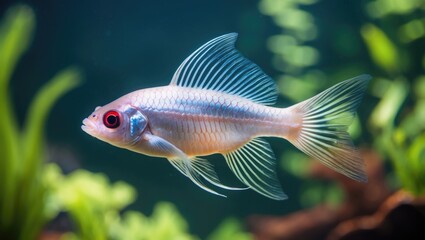 Fototapeta premium Diamond Tetra Male in Aquarium