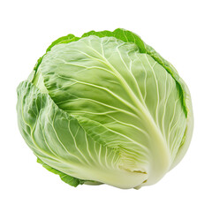Fototapeta premium Fresh whole cabbage on transparent background