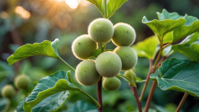 Botanical Garden's annual plant fruits.