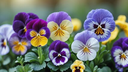 The garden pansy is a large-flowered hybrid plant grown for ornamental purposes.