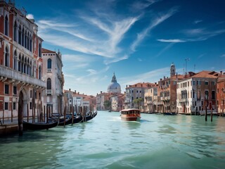 Fototapeta premium Sunny Day in Venice, Italy