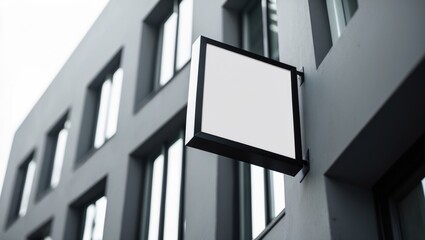 Blank signboard photo on the street