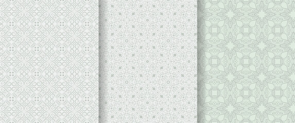 elegant white seamless pattern design