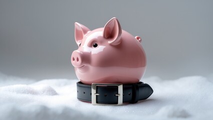 Coin bank with a firm waistband