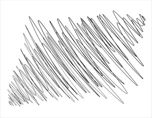  Vector illustration Doodle drawing. Line drawing art. Hand drawn. Scribble art. Creative drawing. Chaotic line. Pen stroke.