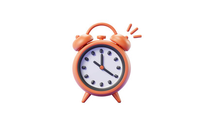 A classic vintage alarm clock, perfect for time-related designs or nostalgic themes.