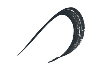 Watercolor brush strokes on transparent background