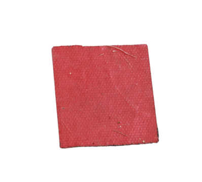 Old red tape used isolated on white background with clipping path.