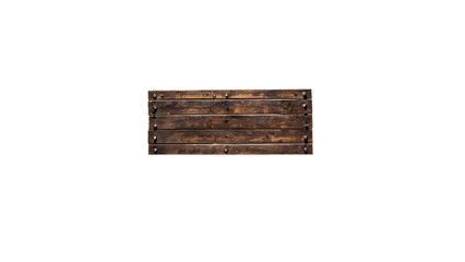 A wooden sign with a charred finish, ideal for rustic or spooky themed projects.