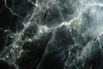 Obraz premium A close up image displays a textured dark colored mineral formation