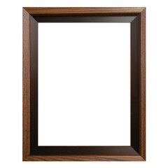A simple wooden picture frame with a dark inner edge, designed to hold artwork or photographs.