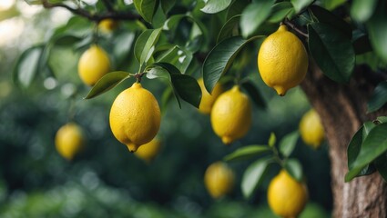 Decorative house plant featuring citrus lemon.
